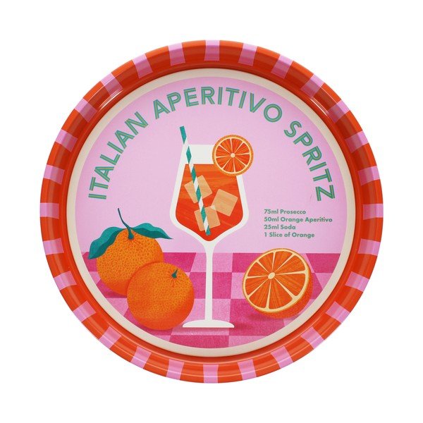 Metalni pladanj ø 33 cm Aperitivo Spritz – Rex London