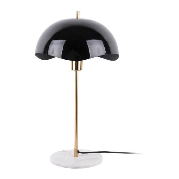 Crna stolna lampa (visina 56 cm)  Waved Dome – Leitmotiv