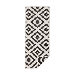 Krem-crni vanjski tepih NORTHRUGS Malta, 80 x 345 cm