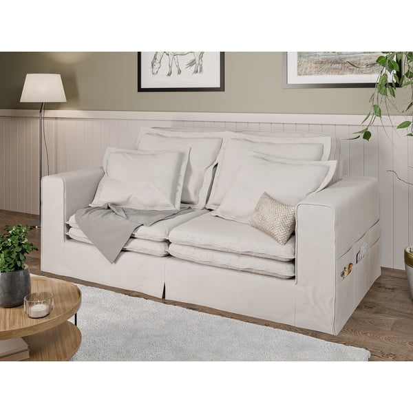 Krem sofa 196 cm Nora – Ropez-image-3