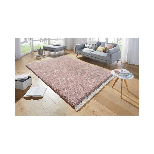 Ružičasti tepih Mint Rugs Rotonno, 200 x 290 cm-image-1