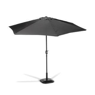 Crni suncobran bez postolja Bonami Essentials Sun, Ø 300 cm