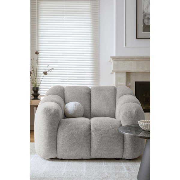 Svijetlo siva fotelja Shell – Miuform-image-1