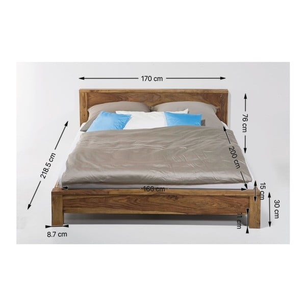 Krevet od egzotičnog drveta Kare Design Authentico Bett, 160 x 200 cm-image-3