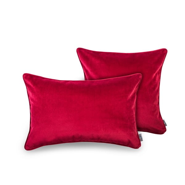 Crvena jastučnica WeLoveBeds Mystic Burgundy, 50 x 50 cm-image-2
