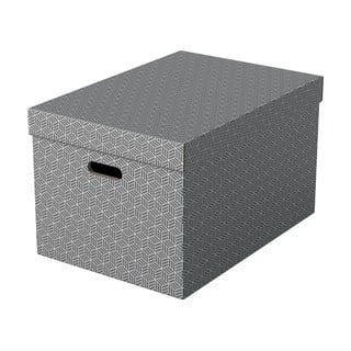 Sada 3 šedých úložných boxů Leitz Eselte, 35,5 x 51 cm