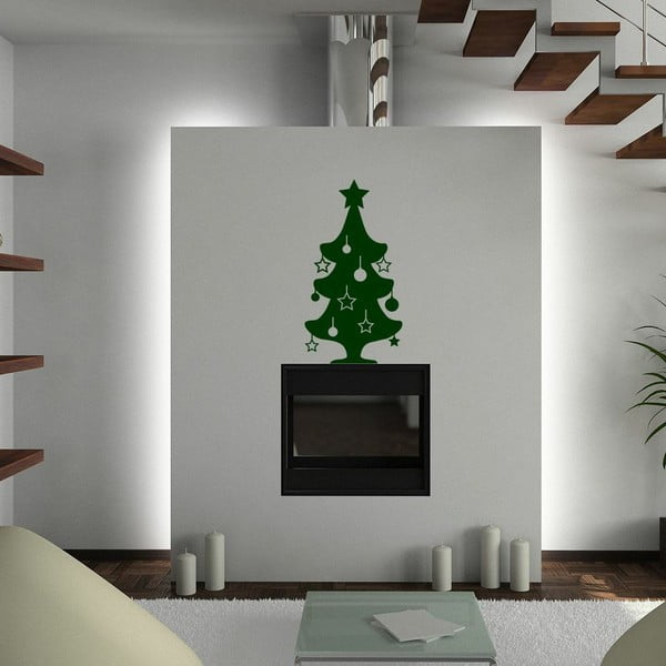 Naljepnica Malo zeleno božićno drvce
