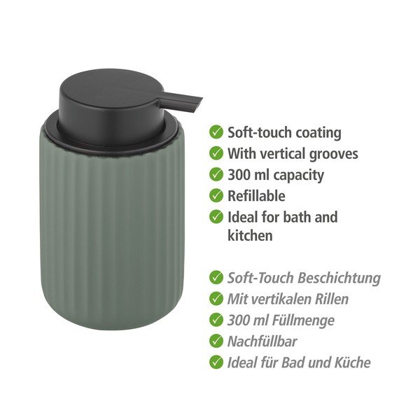 Zeleni keramički dozator za sapun Wenko Belluno-image-3