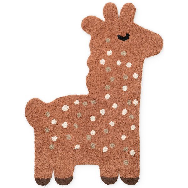 Smeđi periv/ručno rađen pamučan dječji tepih 89x120 cm Snuggle Gino – Hanse Home