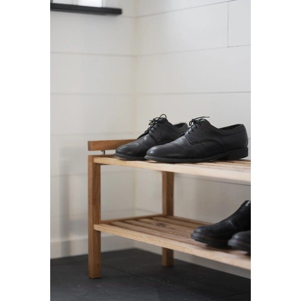 Ormarić za cipele od punog hrasta u prirodnoj boji Confetti – Rowico-image-2