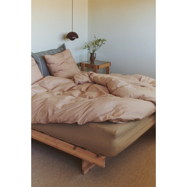 Krevet od masivnog bora s podnicom 120x200 cm u prirodnoj boji Kanso – Karup Design-image-4