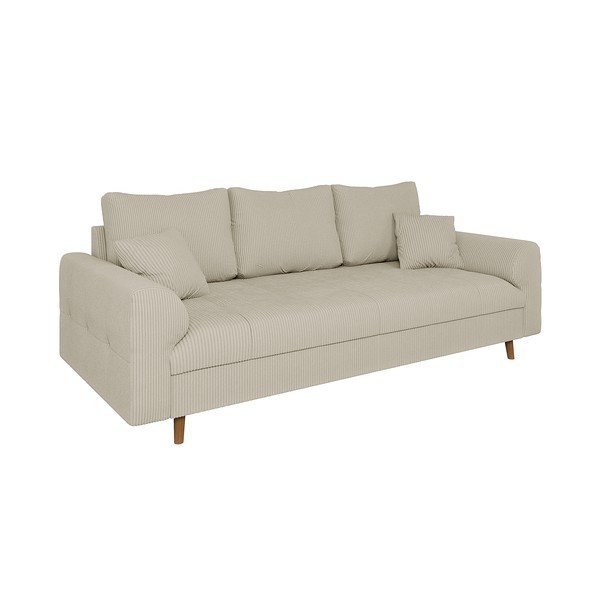 Bež sofa od samta 210 cm Ariella – Ropez