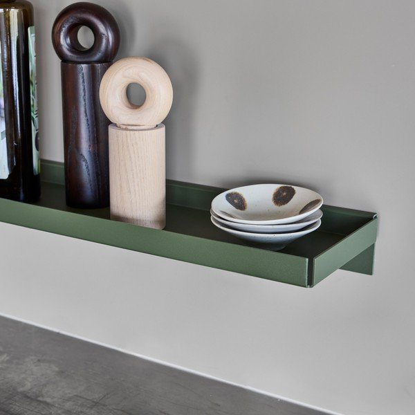 Tamno zelena metalna polica 50 cm Bakku – OYOY Living Design-image-1