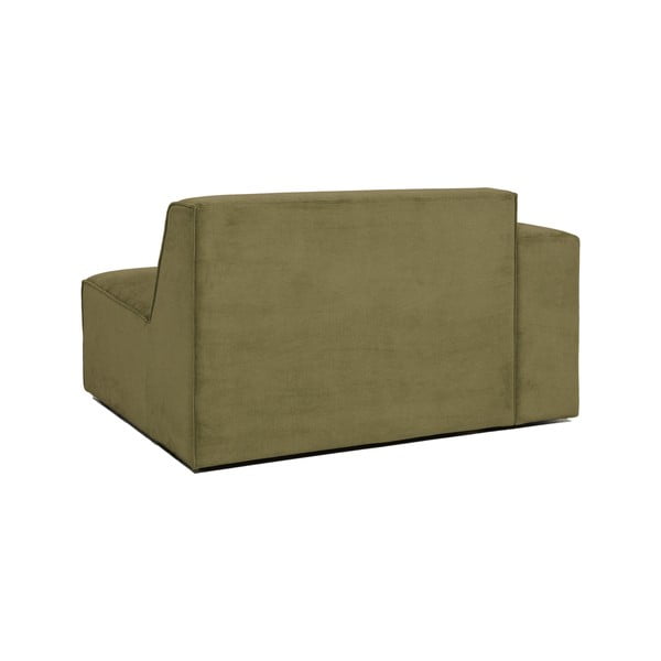 Kaki zeleno baršunasti završni element Scandic Sting, 124 cm, lijevi kut-image-3