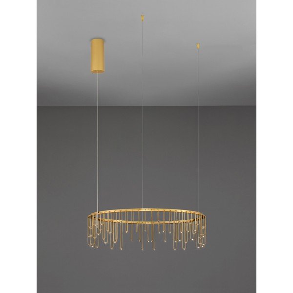 LED viseća svjetiljka aluminijska s mogućnosti zatamnjivanja u zlatnoj boji ø 65 cm Stellar – Nova Luce-image-3