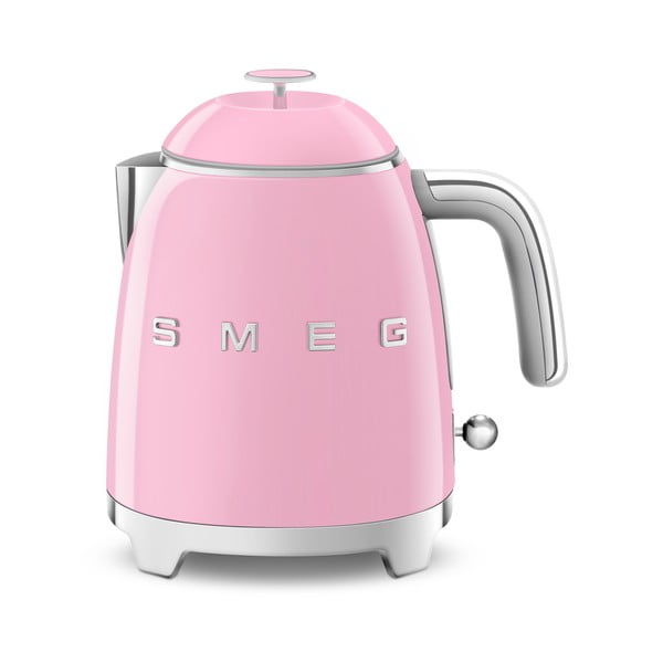 Ružičasto kuhalo za vodu od nehrđajućeg čelika 800 ml Retro Style – SMEG
