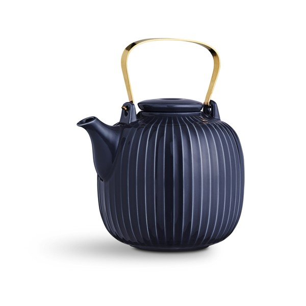 Tamnoplavi porculanski čajnik Kähler Design Hammershoi, 1,2 l