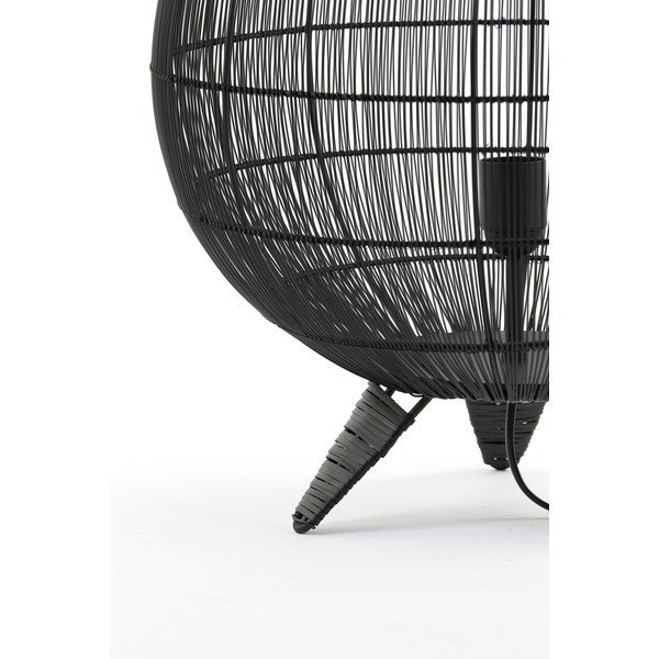 Mat crna stolna lampa s metalnim sjenilom (visina 56 cm) Yumi – Light & Living-image-4