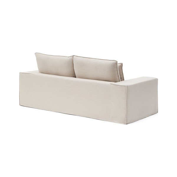 Bež lanena sofa 240 cm Anarela – Kave Home-image-3