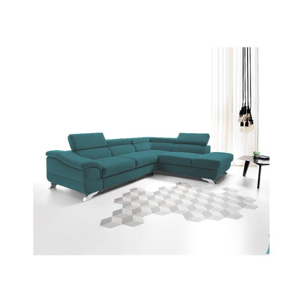 Tirkizna kutna sofa na razvlačenje Windsor &amp; Co Sofas Gamma, desni kut-image-4