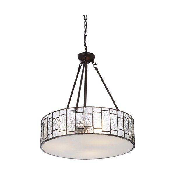 Metalna viseća svjetiljka sa staklenim sjenilom ø 46 cm Waldorf – Premier Housewares-image-3
