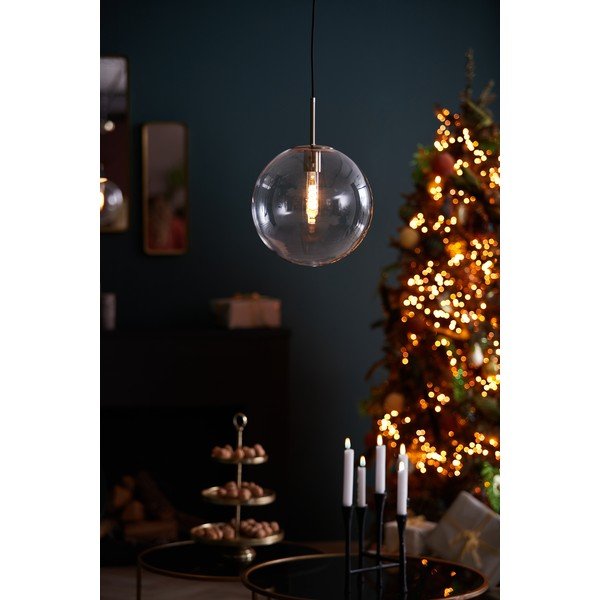 Viseća svjetiljka u brončanoj boji sa staklenim sjenilom ø 30 cm Medina – Light & Living-image-2