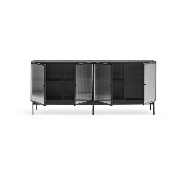 Crna komoda Teulat Blur, širina 180 cm-image-4