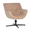 Bež okretna baršunasti fotelja Wibo – WOOOD