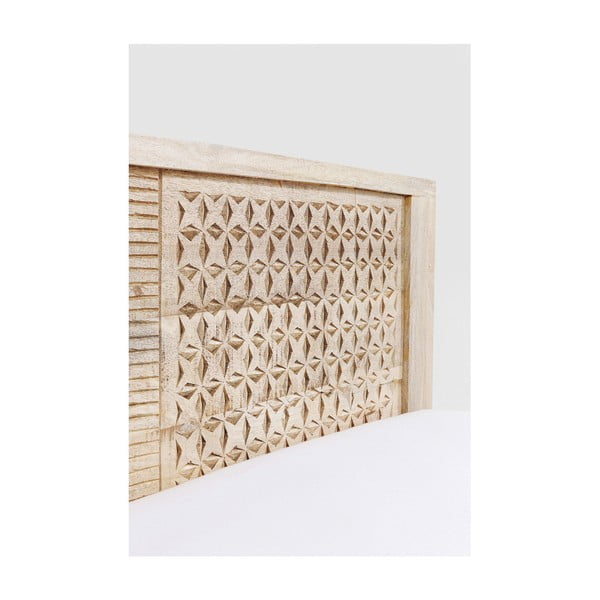 Ručno rezbareni krevet od mango drveta Kare Design Puro, 180 x 200 cm-image-3