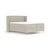 Svijetlo sivi boxspring krevet s prostorom za pohranu 200x200 cm Monpelli – Maison de Rêve