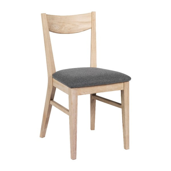 Smeđa blagovaonska stolica od hrasta sa sjedalom od flica Rowico Dylan