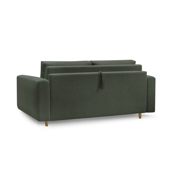 Zelena sofa za spavanje/sklopiva 220 cm Cocoone – Bobochic Paris-image-4