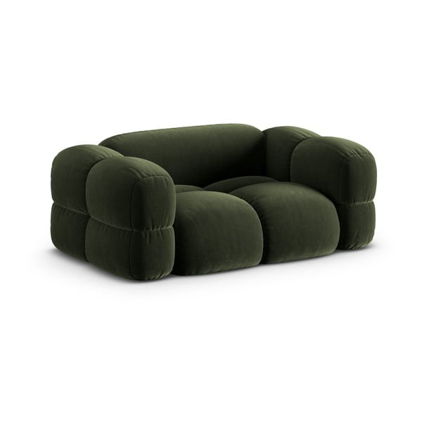 Zelena baršunasti sofa 180 cm Loretto – Cosmopolitan Design-image-2