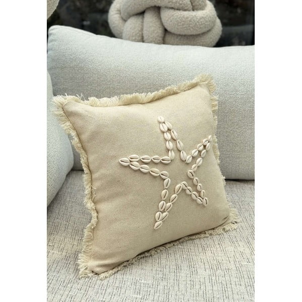 Pamučna ukrasna jastučnica 43x43 cm Seashells – Mioli Decor-image-3