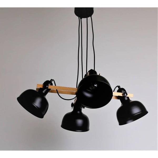 Crna viseća lampa s metalnim sjenilom Reno - Candellux Lighting-image-2