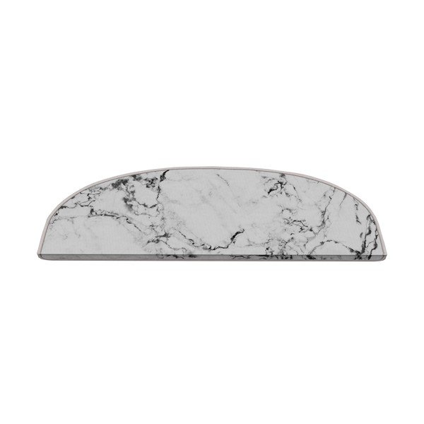Bijeli set tepiha za stepenice 16 kom 20x65 cm Marble Dream – Vitaus
