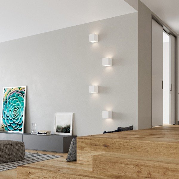 Bijela zidna lampa Leo – Sollux-image-1