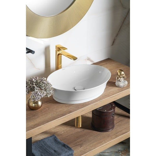 Stojeća slavina za umivaonik u zlatnoj boji Spy – Sapho-image-2