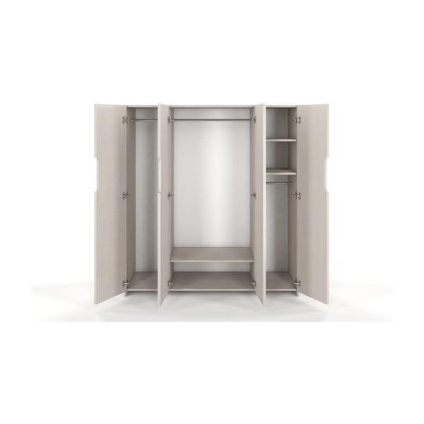 Bijeli ormar od borovine Skandica Bergman, 170 x 180 cm-image-1