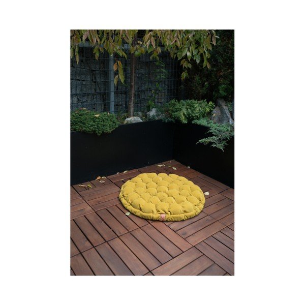 Tamnosmeđi jastuk za sjedenje sa masažnim kuglicama Linda Vrňáková Bloom, promjer 65 cm-image-3