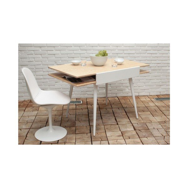 Sklopivi stol Slide White, 80x75 cm-image-3