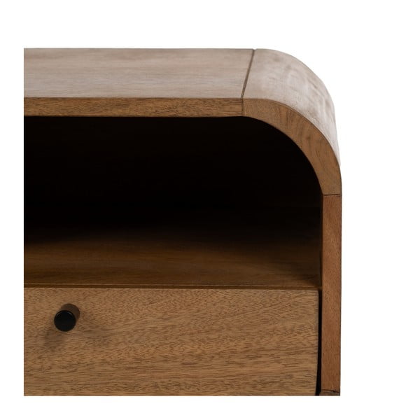 Noćni ormarić od masivnog manga u prirodnoj boji Mahón – Ixia-image-3