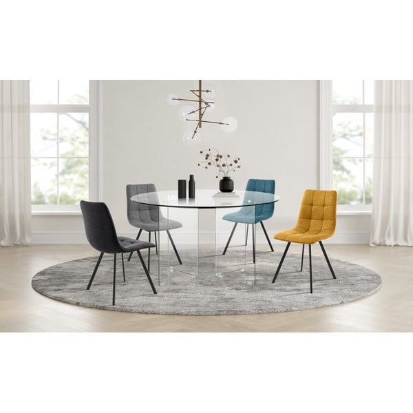 Stakleni okrugao blagovaonski stol ø 130 cm Kaya – Tomasucci-image-1