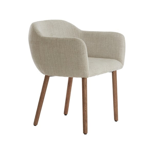 Bež podstavljene blagovaonske stolice u setu s naslonima za ruke 2 kom Blaine – Light & Living