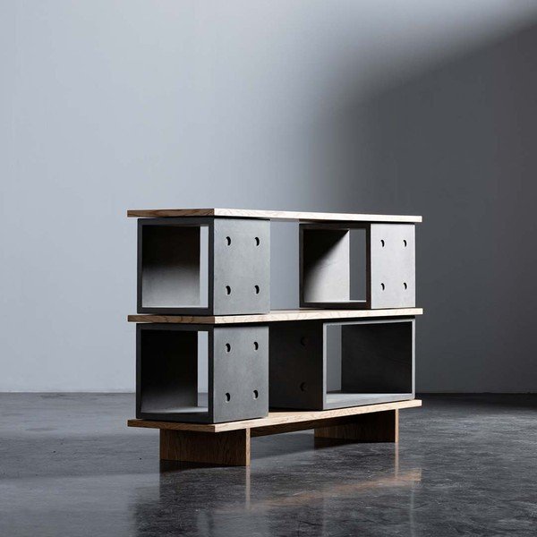 Betonska komoda Lyon Béton Dice, 155 x 98 cm-image-1