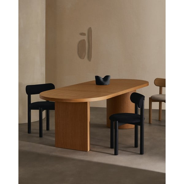 Blagovaonski stol u dekoru hrasta u prirodnoj boji 100x200 cm Litto – Kave Home-image-1