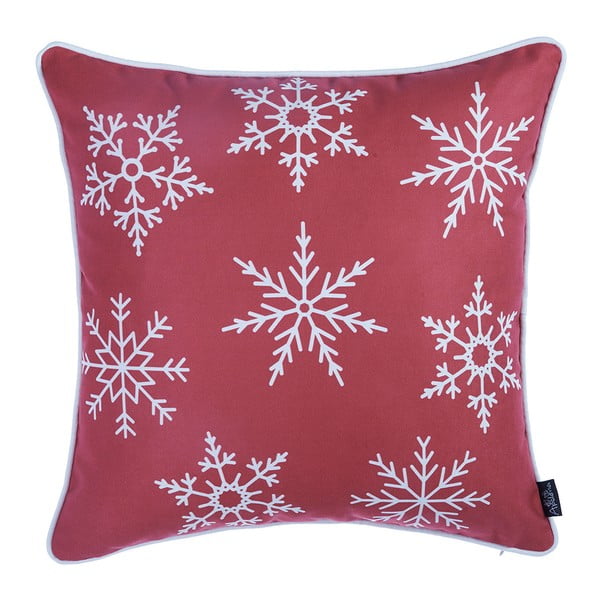 Crvena jastučnica s božićnim motivom Mike & Co. NEW YORK Honey Snow, 45 x 45 cm
