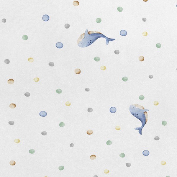 Dječji jastuk 50x75 cm Baby whale – Happy Friday-image-1