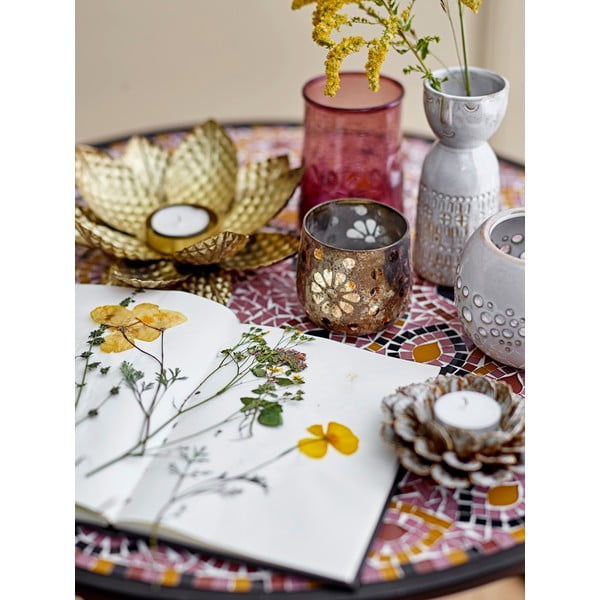 Bijela vaza od kamenine Bloomingville Geometric-image-1