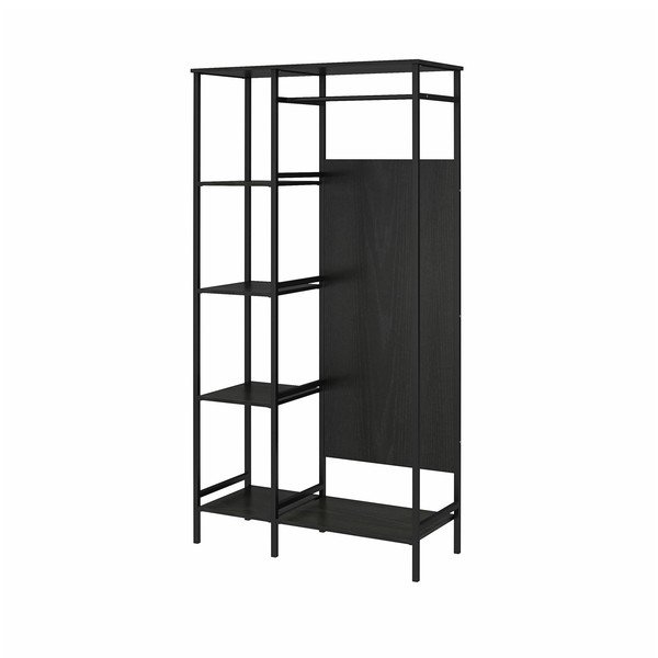 Crni ormar u dekoru hrasta 95x180 cm Modine - Støraa-image-3